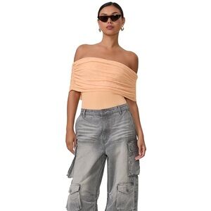 2/$30 AFRM Divya Bodsuit Peach Fuzz Size Small